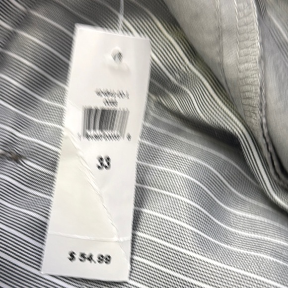 Gray Flat Front Shorts with Smooth Fabric - Picture 6 of 7